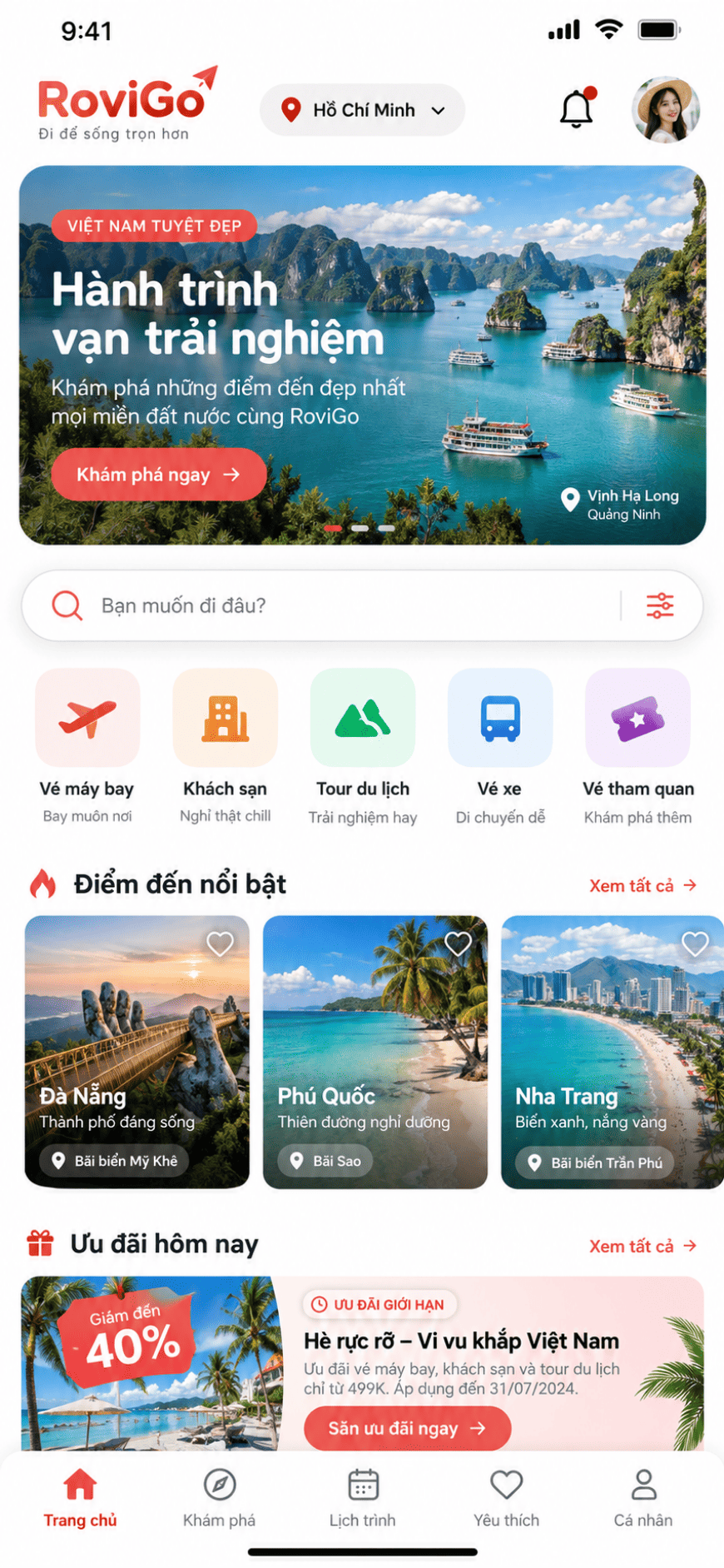 App du lịch - Booking Tour